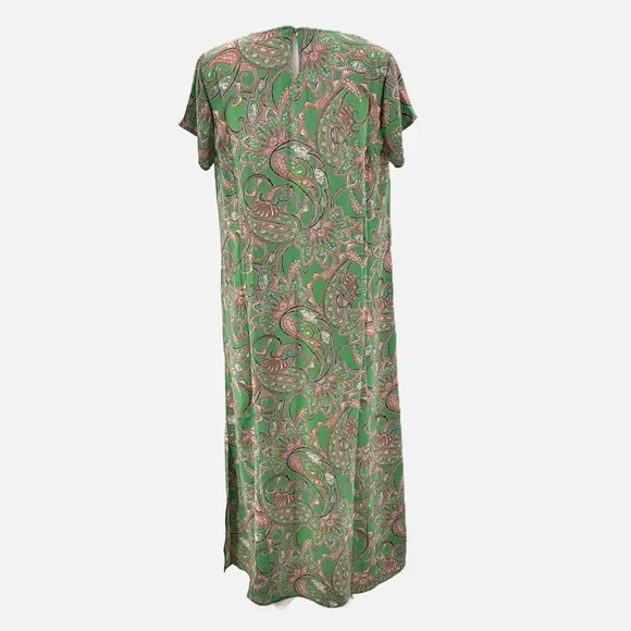 J. Jill Wearever Princess Seamed Midi Dress in Leaf Green - NEW - Size Small - Picture 6 of 10